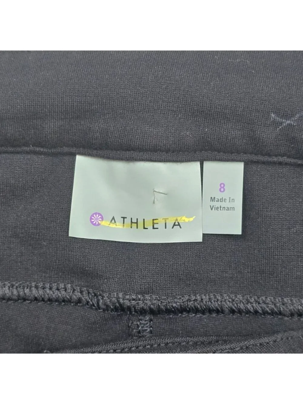 Athleta Size 8 Womens Pants Black Slim Fit Stretch - Picture 2 of 5